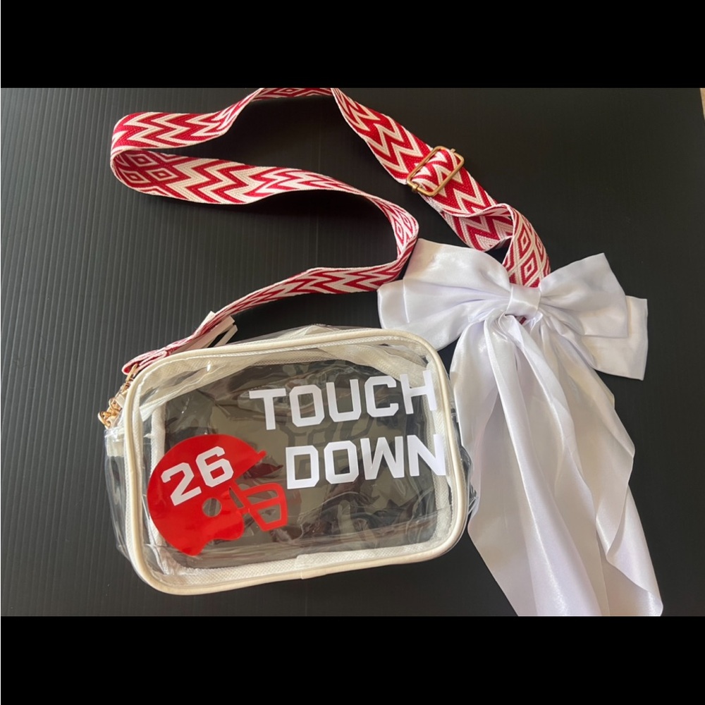 Football Touch Down Clear Stadium Bag